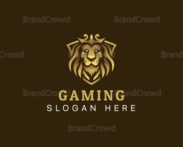 Luxury Crown Lion Logo