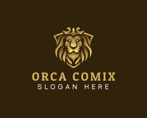 Luxury Crown Lion Logo