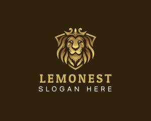 Lion - Luxury Crown Lion logo design