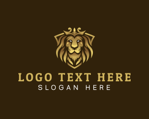 Luxury Crown Lion Logo