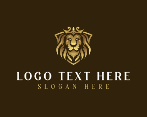 Luxe - Luxury Crown Lion logo design