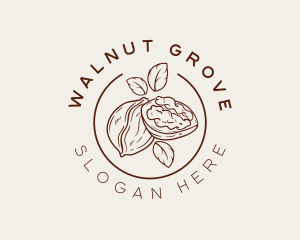 Walnut - Organic Walnut Seed logo design