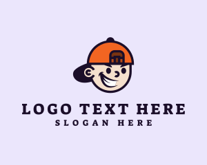 Teen - Naughty Cap Kid logo design