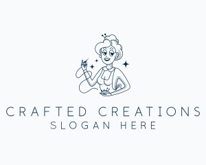 Woman Fashion Tailoring  logo design