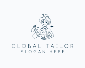 Woman Fashion Tailoring  logo design