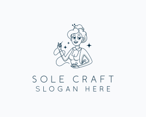 Woman Fashion Tailoring  logo design