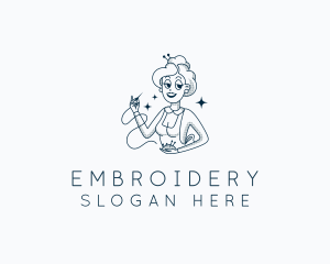 Woman Fashion Tailoring  logo design