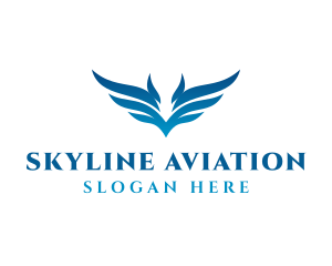 Flight - Aviation Wings Flight logo design