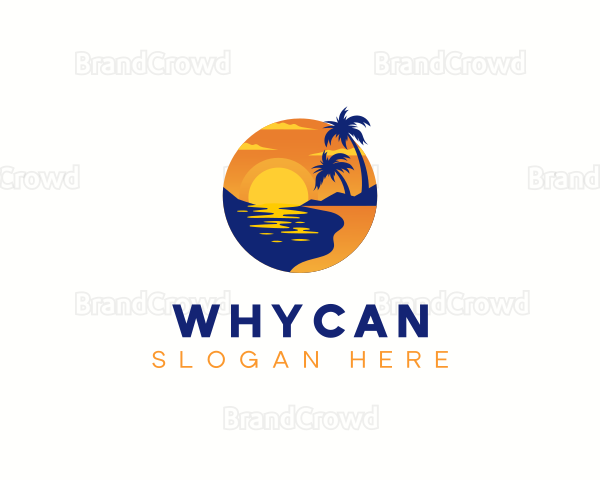 Shore Beach Travel Logo