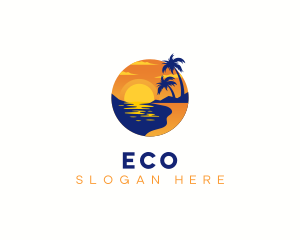 Holiday - Shore Beach Travel logo design
