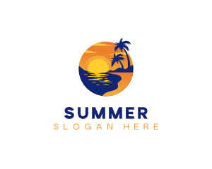 Shore Beach Travel logo design