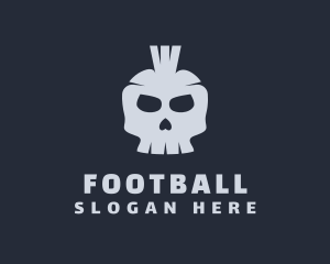 Punk Skull Mohawk Logo
