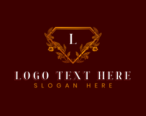 Skincare - Elegant Floral Diamond logo design