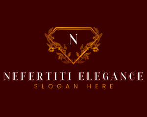 Elegant Floral Diamond logo design