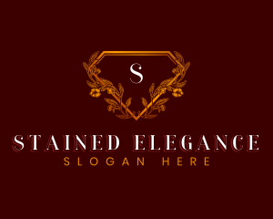 Elegant Floral Diamond logo design