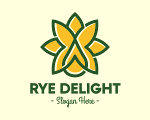 Rye - Floral Crop Agriculture logo design