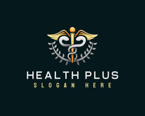 Health Medicine Caduceus logo design