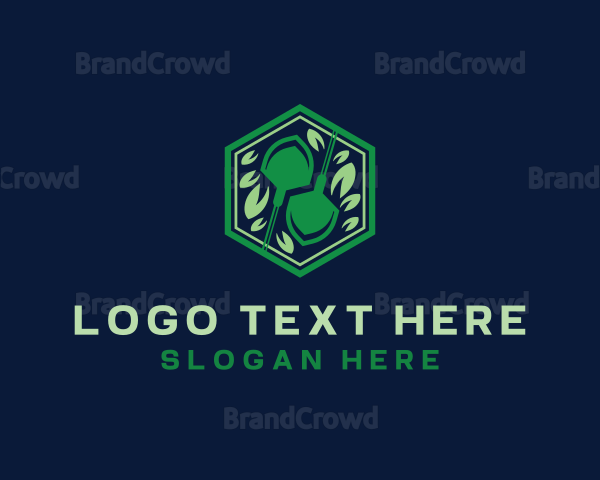 Shovel Landscaping Garden Logo