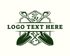 Digger - Shovel Plant Gardening logo design