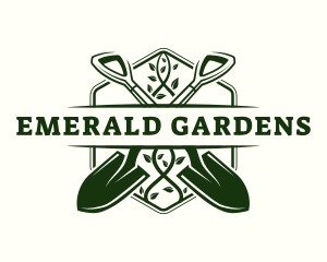 Shovel Plant Gardening logo design