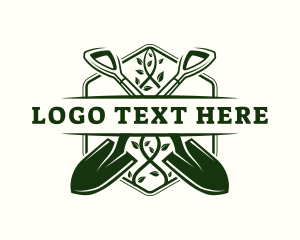 Shovel Plant Gardening Logo