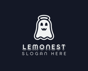 Cartoon Creepy Ghost Logo