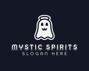 Cartoon Creepy Ghost logo design