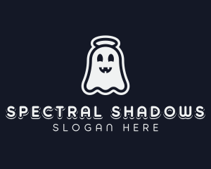 Cartoon Creepy Ghost logo design