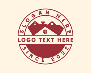 Village - Roofing Window Emblem logo design