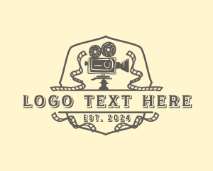 Film - Retro Film Camera logo design