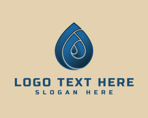 Hygienic - Blue Water Droplet logo design