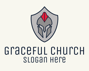 Artifact - Spartan Helmet Shield logo design