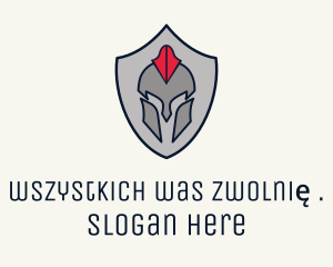 Sparta - Spartan Helmet Shield logo design