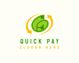 Money Dollar Arrow logo design