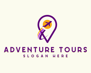 Tour - Destination Tour Airplane logo design