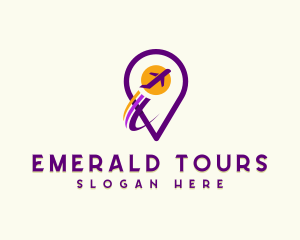 Travel Tour Airplane logo design