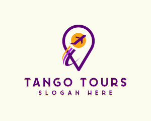 Travel Tour Airplane logo design