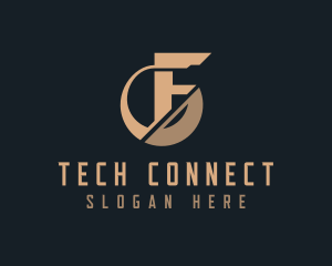 It Expert - Cyber Technology Letter F logo design