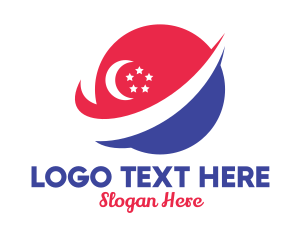 Nationality - Planet Singapore Orbit logo design