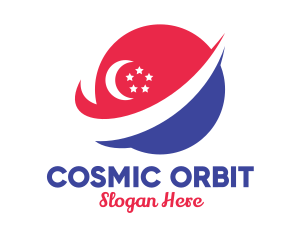 Planet Singapore Orbit logo design