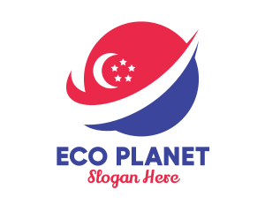 Planet Singapore Orbit logo design