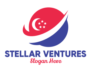 Planet Singapore Orbit logo design