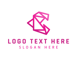 Design - Abstract Geometric Letter C logo design