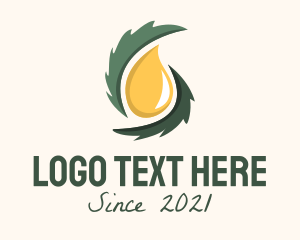 Droplet - Organic Essential Oil logo design