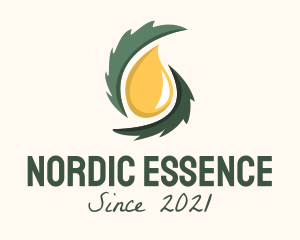 Organic Essential Oil  logo design