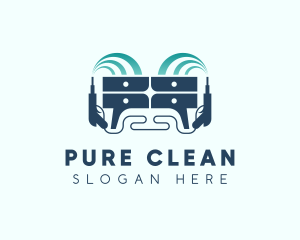 Furniture Pressure Wash Cleaning logo design