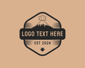 Scenery - Volcano Eruption Scenery logo design