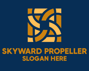 Premium Airplane Propeller  logo design