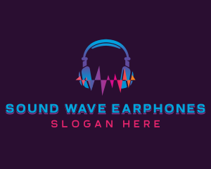 Earphones - Audio Music Headphones logo design