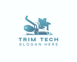 Trimmer - Gardening Lawn Care logo design